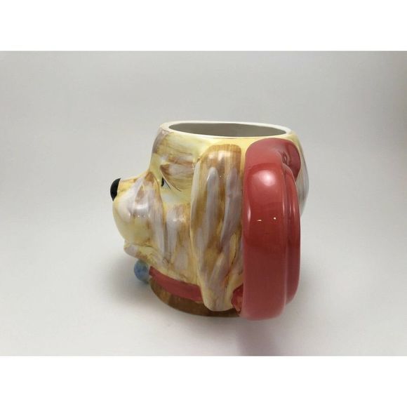 3D Golden Dog Head Ceramic Coffee Tea Mug Cup Tre Sorelle Studios Certified Intl - Picture 2 of 6